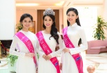 Những hình ảnh đầu tiên của Hoa hậu Đỗ Mỹ Linh và hai Á hậu sau đăng quang