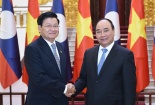 Thủ tướng Nguyễn Xuân Phúc hội đàm với Thủ tướng Lào