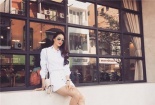 Phạm Hương đẹp từng mi li mét khi mix sơ mi trắng