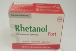 Không đạt chất lượng, thuốc Rhetanol Fort bị đình chỉ lưu hành
