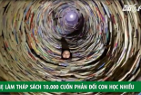 Mẹ làm tháp sách 10.000 cuốn phản đối con học nhiều