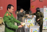 Tạm giữ nhiều thùng bánh kẹo, hoa quả không rõ nguồn gốc