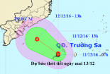 Dự báo thời tiết hôm nay 13/12: Áp thế nhiệt đới tiến gần bờ
