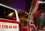 Xe thang cứu hoả cứu bà bầu sinh non tại Hà Nội