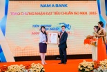 Ngân hàng Nam Á vinh đạt chứng nhận tiêu chuẩn ISO 9001:2015