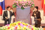 Chủ tịch Quốc hội Nguyễn Thị Kim Ngân tiếp Thủ tướng Lào