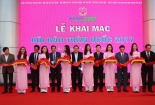 Ông Võ Văn Thưởng đánh trống khai mạc Hội Báo toàn quốc 2017
