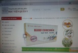 Hàng loạt Website vi phạm quảng cáo Nano Curcumin-Tam thất-Xạ đen