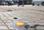 Nắng nóng đầu mùa, mặt đường Hà Nội 'rán' chín trứng