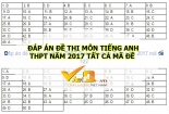 Đáp án môn Tiếng Anh mã đề 422, 423, 424 chính xác nhất