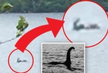 Xôn xao ảnh quái vật hồ Loch Ness ngoi hơn nửa người trên mặt nước?