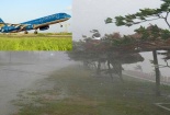 Bão số 4 chưa vào bờ, hàng loạt chuyến bay đã bị hoãn