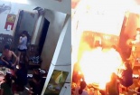 Lại thêm một vụ bình gas mini phát nổ như bom, bữa cơm gia đình chìm trong khói lửa