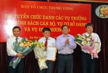 Ba người trúng tuyển Vụ trưởng tại Ban Tổ chức T.Ư