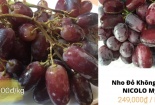 Nho đỏ không hạt Nicolo Claret đại hạ giá gấp 3 lần giá thực, chất lượng ra sao?
