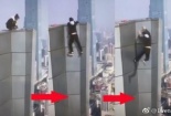 Đoạn video chính thức ghi lại cảnh diễn viên Ngô Vịnh Ninh trượt tay ngã từ tầng 62