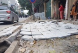 Hàng loạt sai phạm trong việc lát đá vỉa hè Hà Nội được Thanh tra chỉ rõ