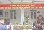 Trường Mầm non Ngã Tư Sở hướng dẫn trẻ kỹ năng thoát hiểm khi xảy ra hỏa hoạn 