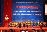 Sau rà soát, thêm 53 người đạt tiêu chuẩn GS, PGS năm 2017