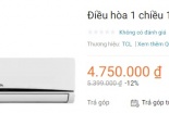 Giá điều hòa 1 chiều dưới 5 triệu đồng: Đây là những mẫu điều hòa giá rẻ 2018