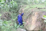 Thái Nguyên: Núi Tán sụt lún bất thường, người dân hoang mang