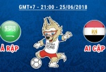 Truyền hình trực tiếp World Cup 2018 trận Ả Rập Xê Út và Ai Cập hãy chọn kênh có bản quyền