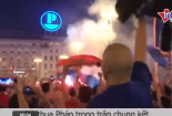 Người dân Croatia xuống đường vẫy cờ ăn mừng hoành tráng sau chung kết