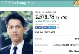 Chủ tịch trẻ tuổi của ACB sở hữu khối tài sản hơn 2,5 nghìn tỷ là ai?