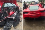 Hé lộ nguyên nhân khiến siêu xe Ferrari của Tuấn Hưng gặp nạn trên cao tốc
