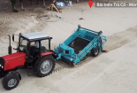 Độc đáo cỗ máy dọn rác, vỏ ốc trên bãi biển Việt Nam