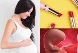 Trẻ có thể bị tăng động nếu bà bầu tô son thường xuyên