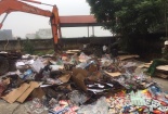 Tiêu hủy số lượng lớn hàng hóa vi phạm pháp luật 