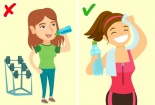 Thời điểm tránh uống nước quá nhiều vì có thể gây hại sức khỏe