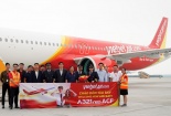 Vietjet đón tàu bay A321neo ACF 240 ghế đầu tiên trên thế giới