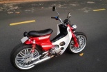 'Mãn nhãn' với Honda Super Cub độ bánh ô tô 'khủng' ở Tây Ninh