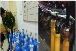 Tịch thu nhiều bình 'khí cười' không rõ nguồn gốc xuất xứ