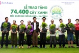 SeaBank trao tặng 74.400 cây xanh hồi sinh rừng tại Núi Hồng Lĩnh