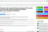 Ngang nhiên quảng cáo Thực phẩm BVSK An Đường Huyết và Viên sủi Diabet trên website trôi nổi
