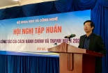 Bộ KH&CN tập huấn công tác cải cách hành chính và công tác thanh niên năm 2020