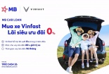 Mua xe Vinfast với lãi suất vay ưu đãi 0% của MB