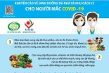 Bộ Y tế khuyến cáo đảm bảo dinh dưỡng cho người mắc COVID-19 theo dõi tại nhà, khu cách ly 