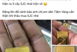 Xuất hiện vàng miếng nhái SJC trên thị trường