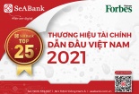 SeABank nằm trong Top 25 Thương hiệu tài chính dẫn đầu và Top 10 Thương hiệu mạnh Việt Nam