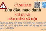 Cảnh báo tình trạng nhắn tin lừa đảo mạo danh Quỹ Bảo hiểm thất nghiệp