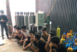 Hải Phòng thu giữ hàng nghìn bình khí cười chiết nạp chui