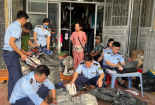 Hà Giang thu giữ giày giả mạo nhãn hiệu cùng hàng tấn vải nhập lậu