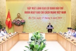 Thủ tướng chia sẻ khó khăn với báo chí, yêu cầu nghiên cứu giải pháp phù hợp để báo chí tăng cường tiềm lực