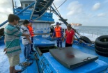 Thu giữ lượng lớn dầu DO không rõ nguồn gốc trên vùng biển phía Nam