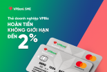VPBank tung ưu đãi hoàn tiền hấp dẫn từ bộ đôi thẻ doanh nghiệp