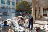 Hà Giang tiêu hủy 620 đôi giày nhập lậu, không rõ nguồn gốc xuất xứ
